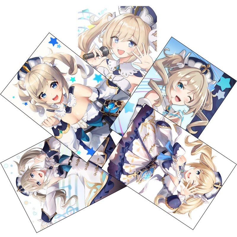 3-5 poster barbara genshin impact/ tranh ảnh barbara genshin impact