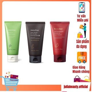 Sữa Rửa Mặt Innisfree / 𝘍𝘳𝘦𝘦𝘴𝘩𝘪𝘱 / Sữa Rửa Mặt Trà Xanh Green Tea Cleansing Foam 150ML - Julia Beauty - Mã Sp3