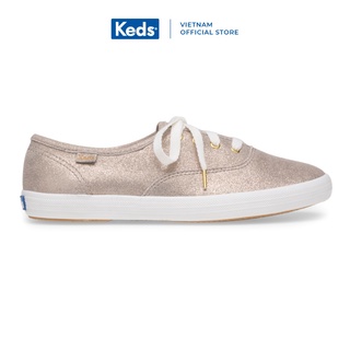 Giày Keds Nữ - Champion Glitter Suede Champagne - KD059114