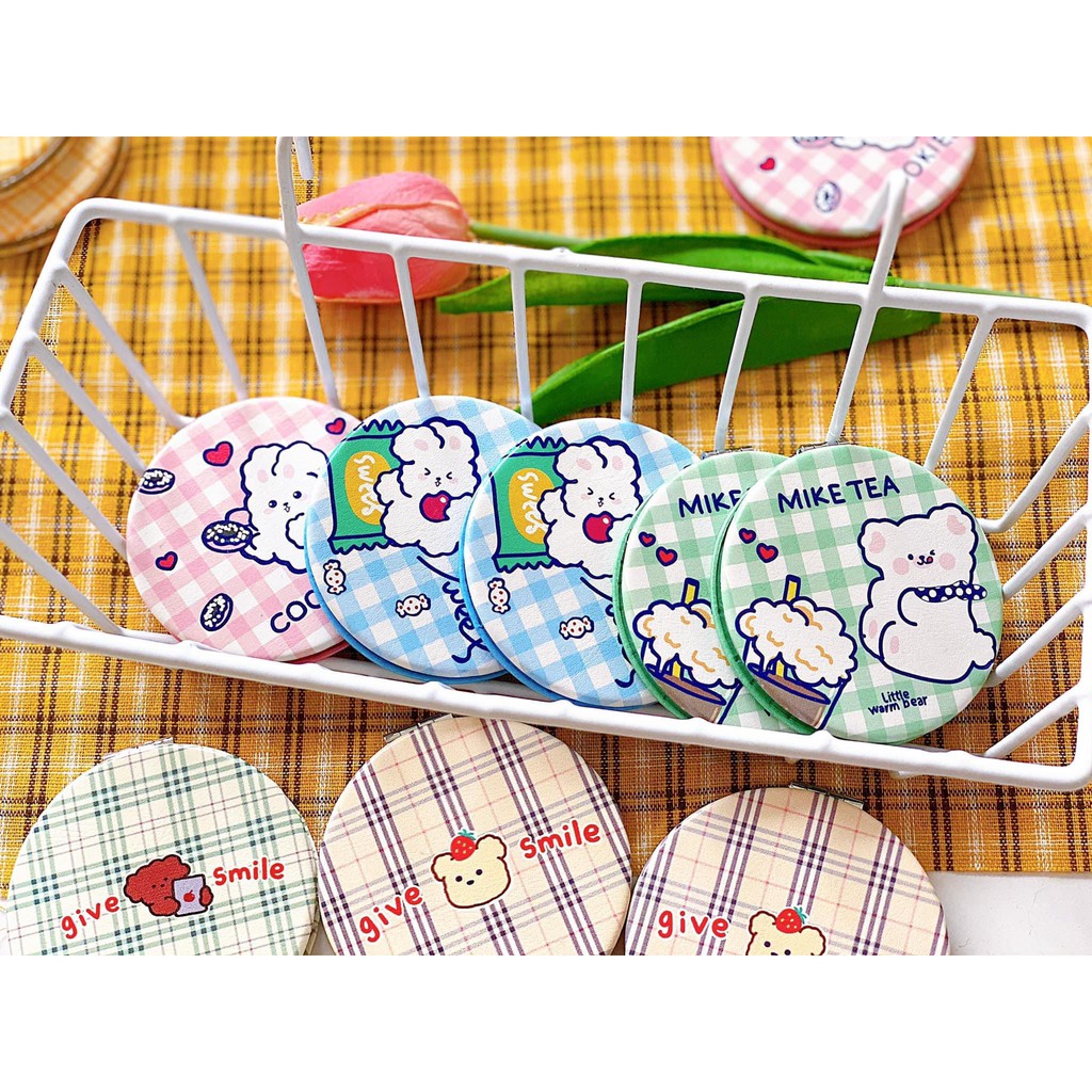 GƯƠNG TRÒN GẤP GỌN 2 MẶT, GƯƠNG GẬP MINI BỎ TÚI MABUU STORE - 1028