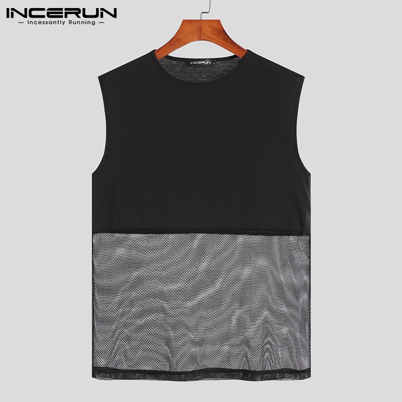 Áo thun ba lỗ INCERUN thiết kế thời trang cho nam