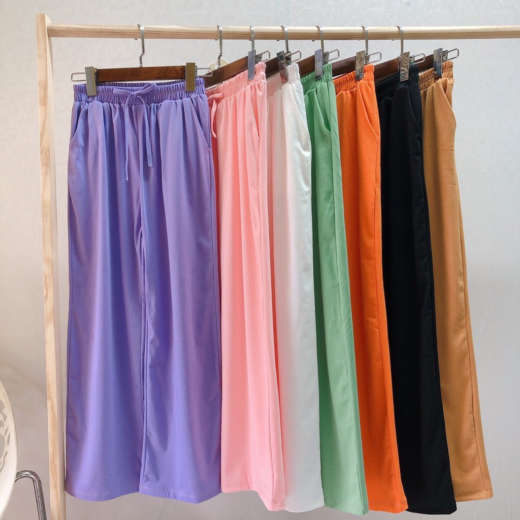 quần thun cotton ống rộng xinh xắn | BigBuy360 - bigbuy360.vn