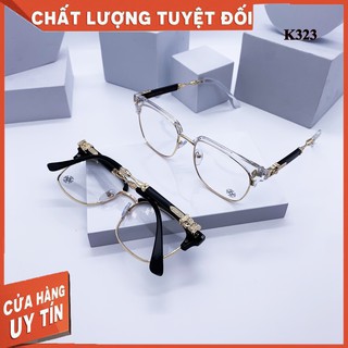 Kính mắt nam nữ thời trang cao cấp - giả cận - 2 màu K323 nam_shop6666