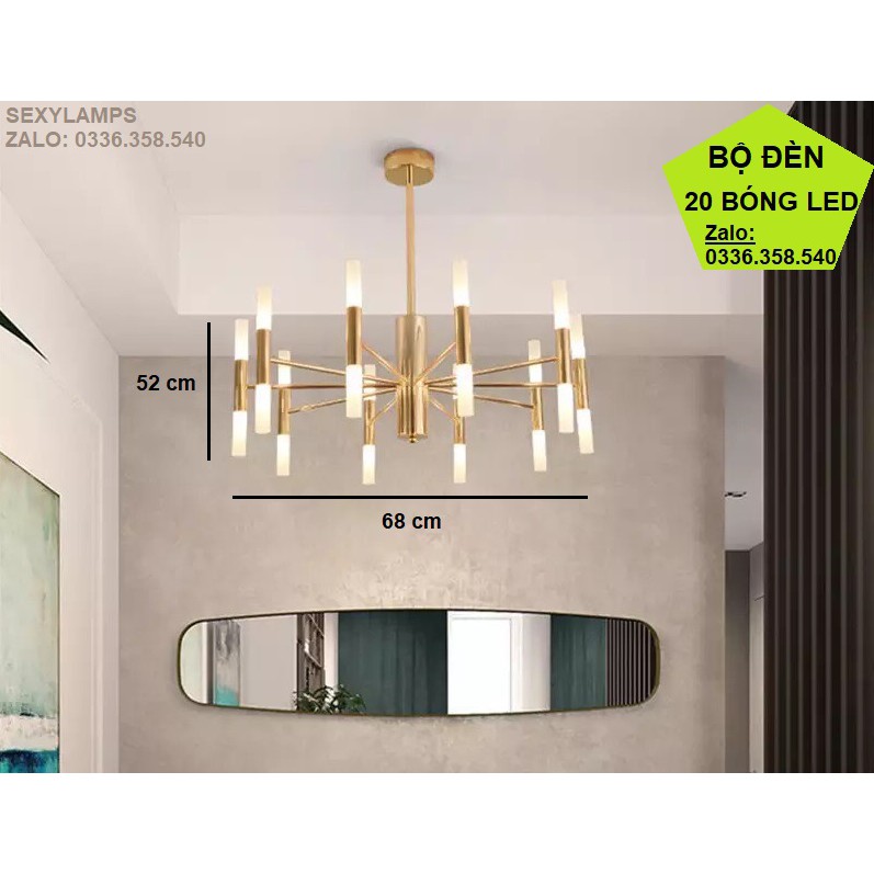 Đèn Chùm Trang Trí Phòng Khách Hiện Đại, Cao Cấp