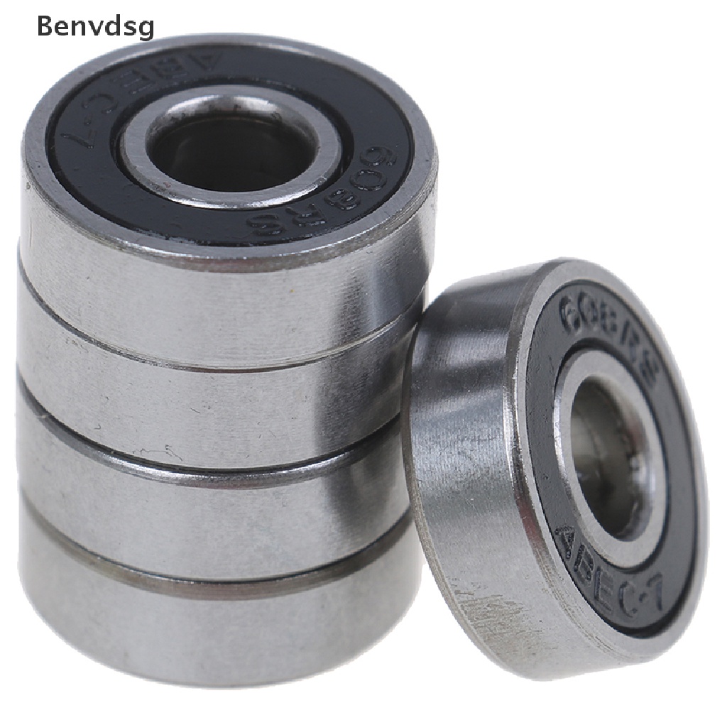 Set 5 vòng đệm ABEC-7 608RS 8x22x7mm màu đen