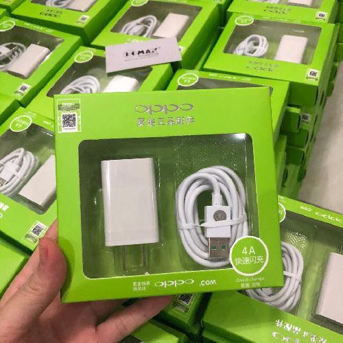 BS04 - Bộ củ ,cáp sạc Oppo 4A có 2 cổng USB tiện dụng hỗ trợ sạc nhanh