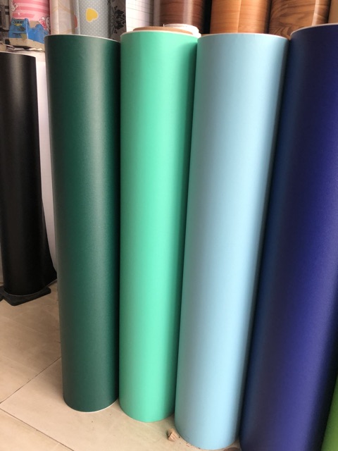 Hai mét decal nhám nhiều màu xanh các loại