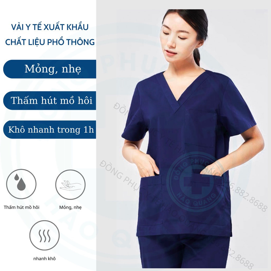 Bộ Scrubs bác sĩ Hào Quang hàng phổ thông