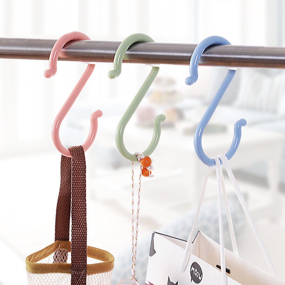 (LẺ 1) Móc Chữ S Nhựa Cao Cấp Treo Quần Áo - Treo Đồ Đạc, Treo Móc Khóa Đa Năng Linh Hoạt 2194 Korea Store 88