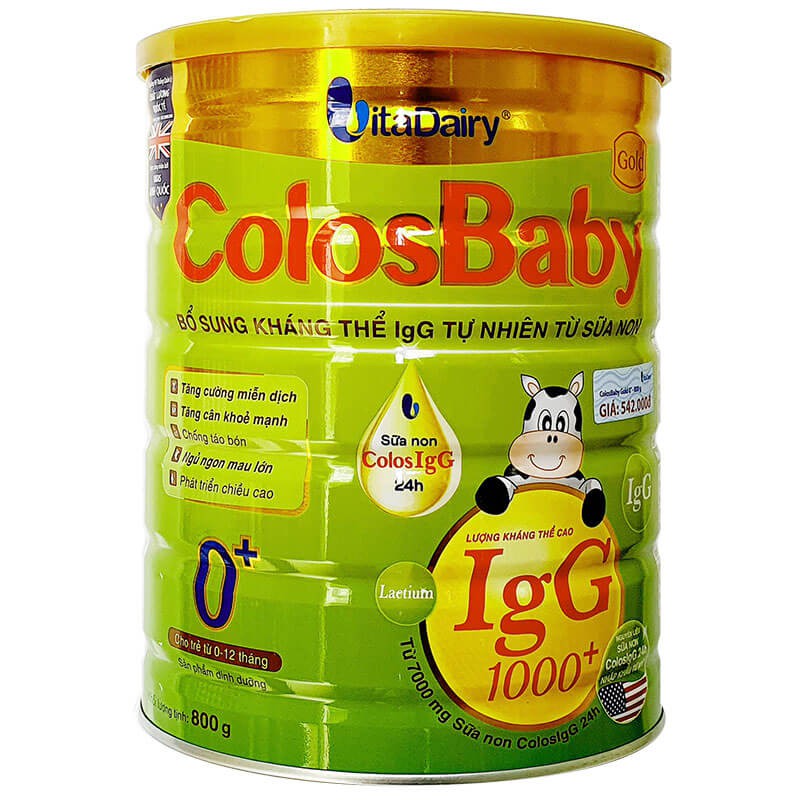 Sữa Colosbaby gold số 0+,1+,2+ 800g [Date 2023]