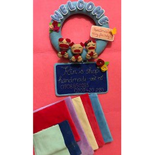 Vải lông nhung, Vải lót làm ruột, cúc bấm và chỉ may dùng làm gối handmade