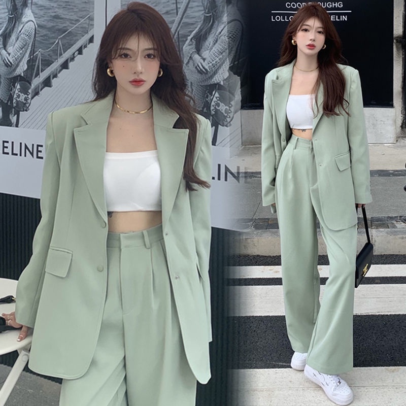 Bộ Trang Phục Công Sở Hai Mảnh Thời Trang Mùa Xuân Phong Cách Phương Tây Cho Nữ