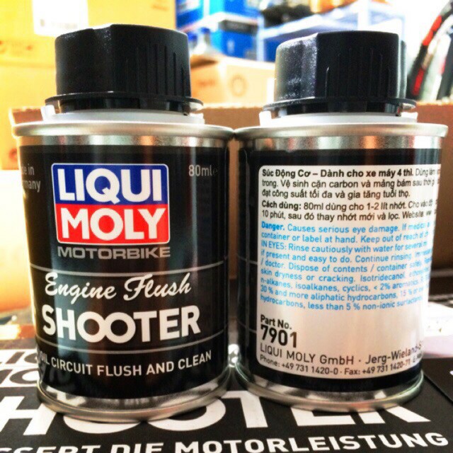 Phụ Gia Súc Rửa Động Cơ Liqui Moly 80ml -7901 - Hàng Chính Hãng - Motorbike Engine Flush Shooter