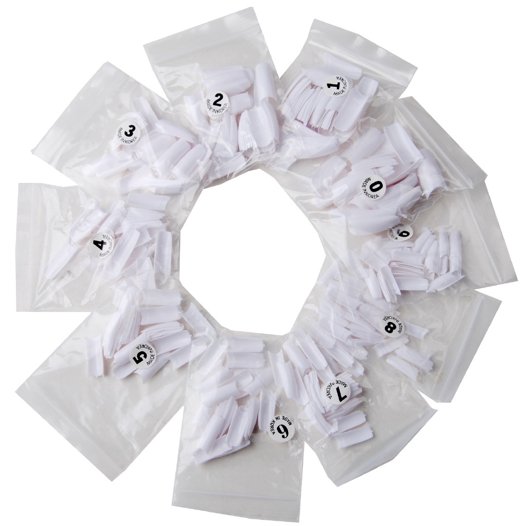 Set 500 Móng Tay Giả Màu Trắng / Trong Suốt/ Tự Nhiên Tùy Chọn