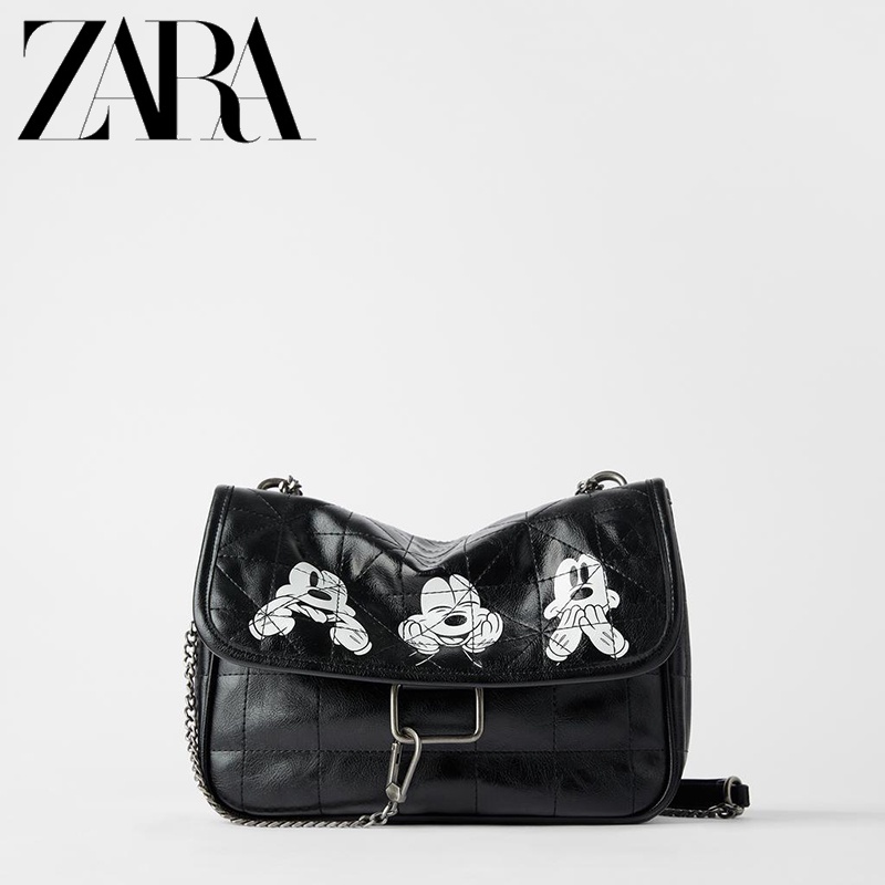 Zara Túi Xách Đeo Vai Cỡ Lớn Hình Chuột Mickey Thời Trang Xuân Hè 2022 Cho Nữ