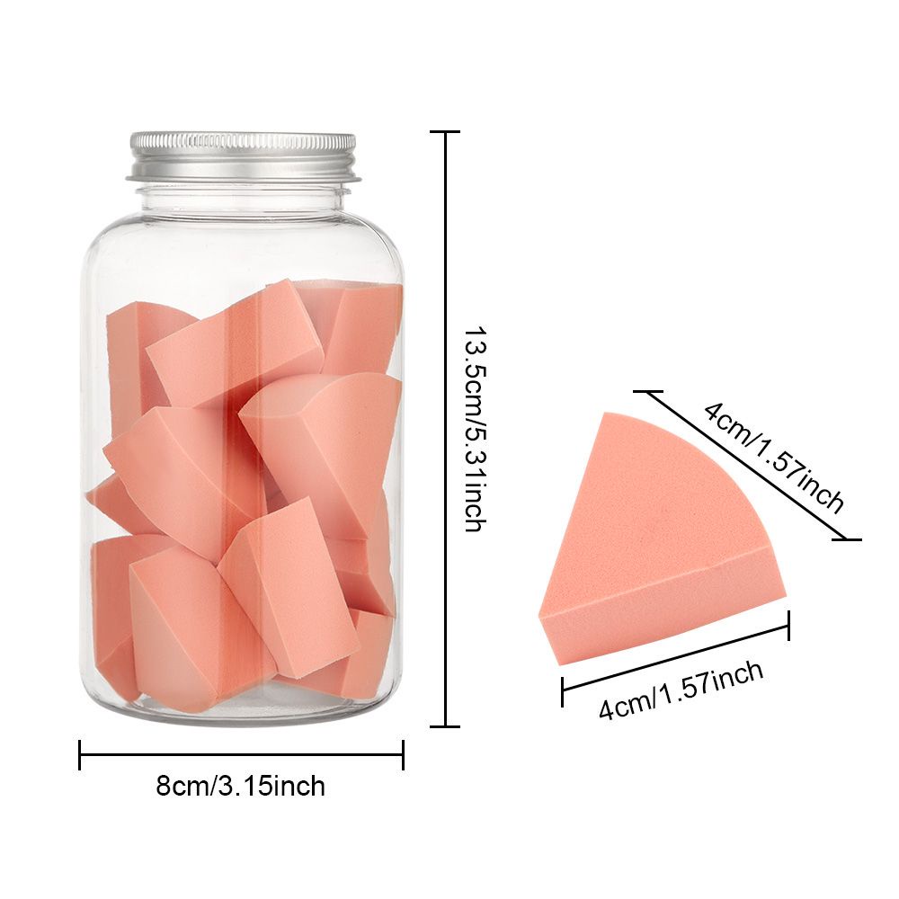 [Hàng mới về] Bộ 12 Mút Trang Điểm Mềm Mại Hình Quạt Tam Giác Đa Năng Chất Lượng Cao