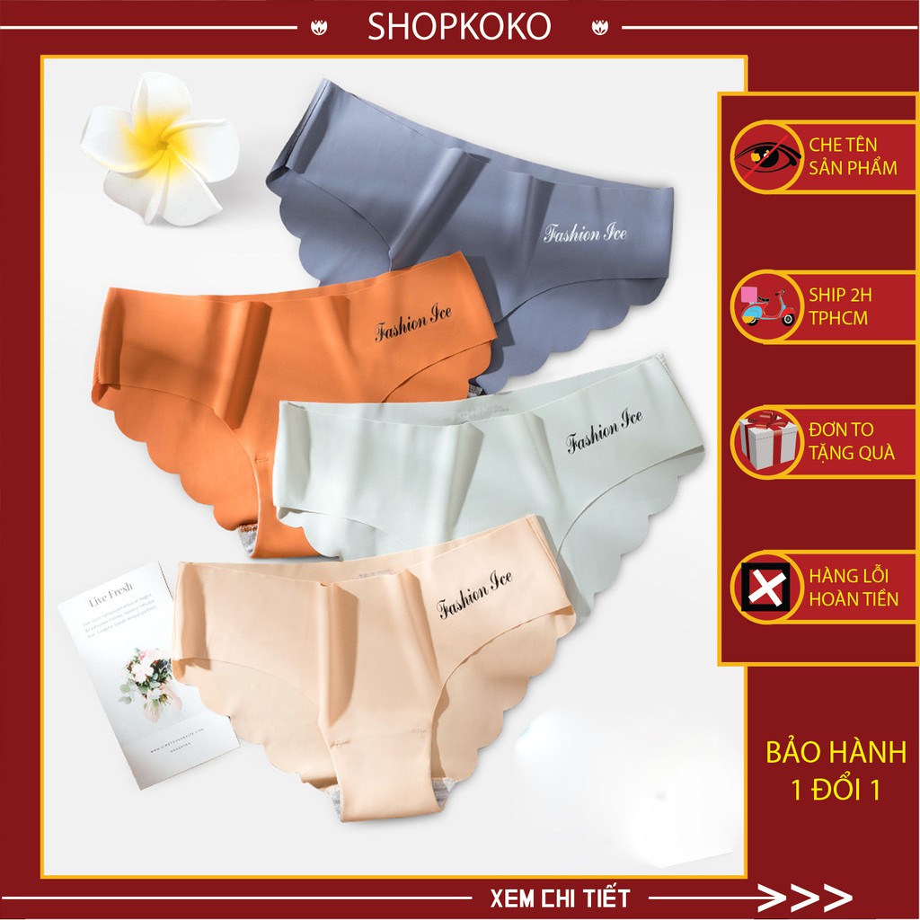 Quần Lót Nữ Đúc Su thun lạnh cao cấp không đường may mềm mại kháng khuẩn được chọn màu mẫu 1028