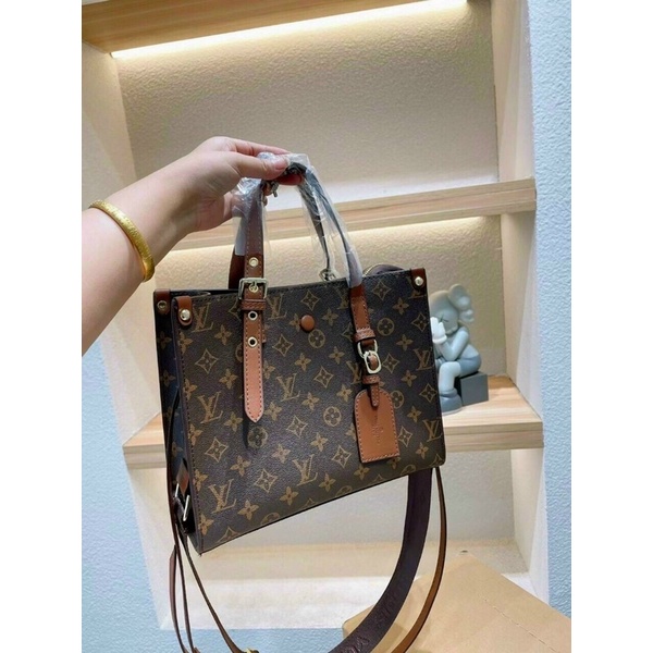 Set 3 - Túi công sở LV hàng QCCC tặng kèm ví và cún treo