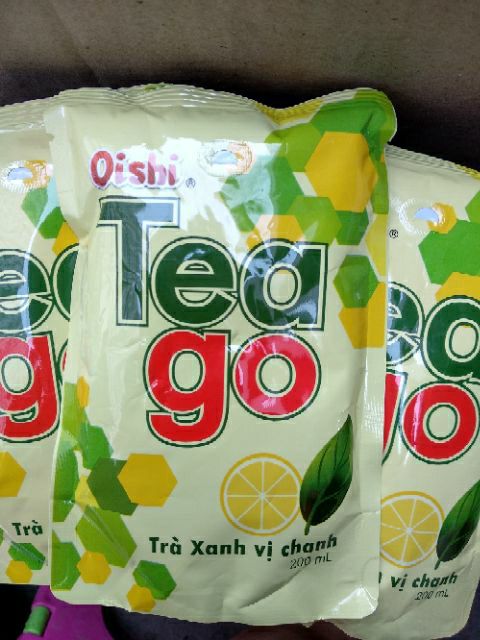COMBO 50 Bịch trà xanh đủ vị Tea Go Oishi 200gr. Chỉ 3k/ gói