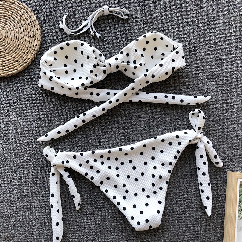 Bộ bikini 2 mảnh chấm bi quyến rũ cho nữ | BigBuy360 - bigbuy360.vn