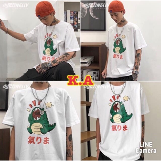[FREESHIP ĐƠN TỪ 50K] Áo phông cá sấu tức giận chữ tàu KAN0320 1