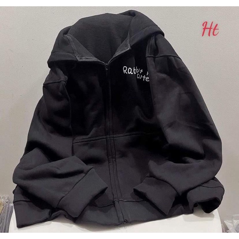 ÁO KHOÁ NỈ COTTON THỎ CUTE HT12