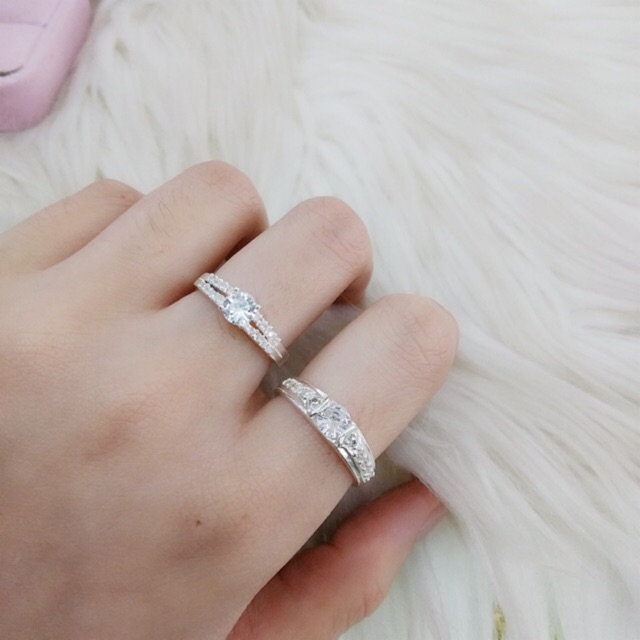 [Đồng giá ] Nhẫn đôi bạc ta