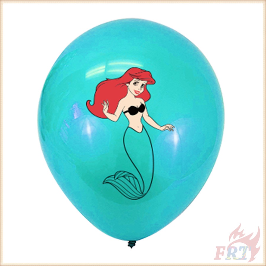 DISNEY ♦ Trang Trí Tiệc - Bong Bóng ♦ 1 Bong Bóng Latex 12inch Dòng Nàng Tiên Cá Ariel Series 01 Trang Trí Tiệc Sinh Nhật