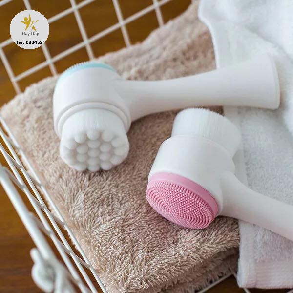 [SALE SIÊU HOT] Cây cọ rửa massage mặt 2 đầu