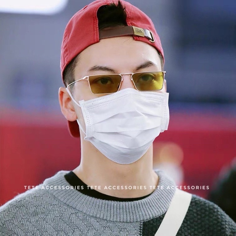 Kính râm mát màu vàng thời trang nam nữ🔻Mắt kính thời trang