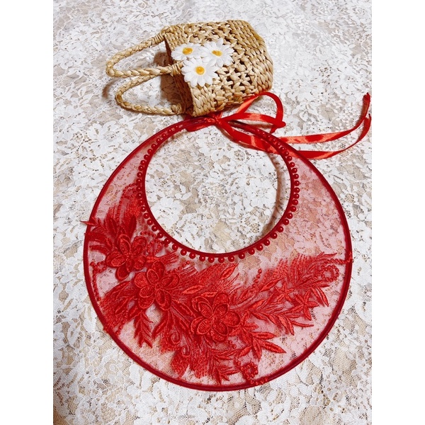 Mấn ren đỏ mã 008