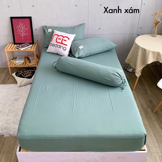 Bộ ga giường 4 món CTC33 kèm vỏ ôm Cotton TC REE Bedding đủ size nệm 1m2, 1m4, 1m6, 1m8, 2m