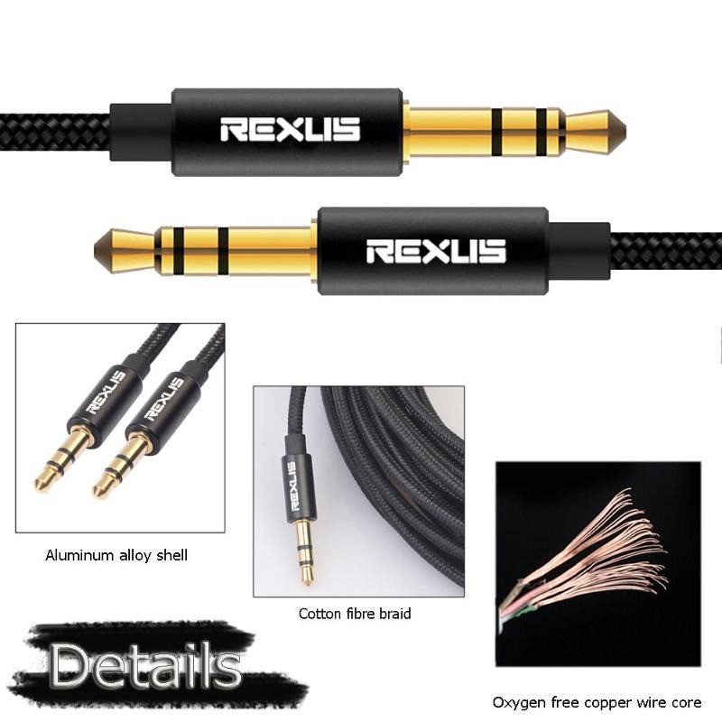 Dây AUX 3.5mm REXUS (dây vải)