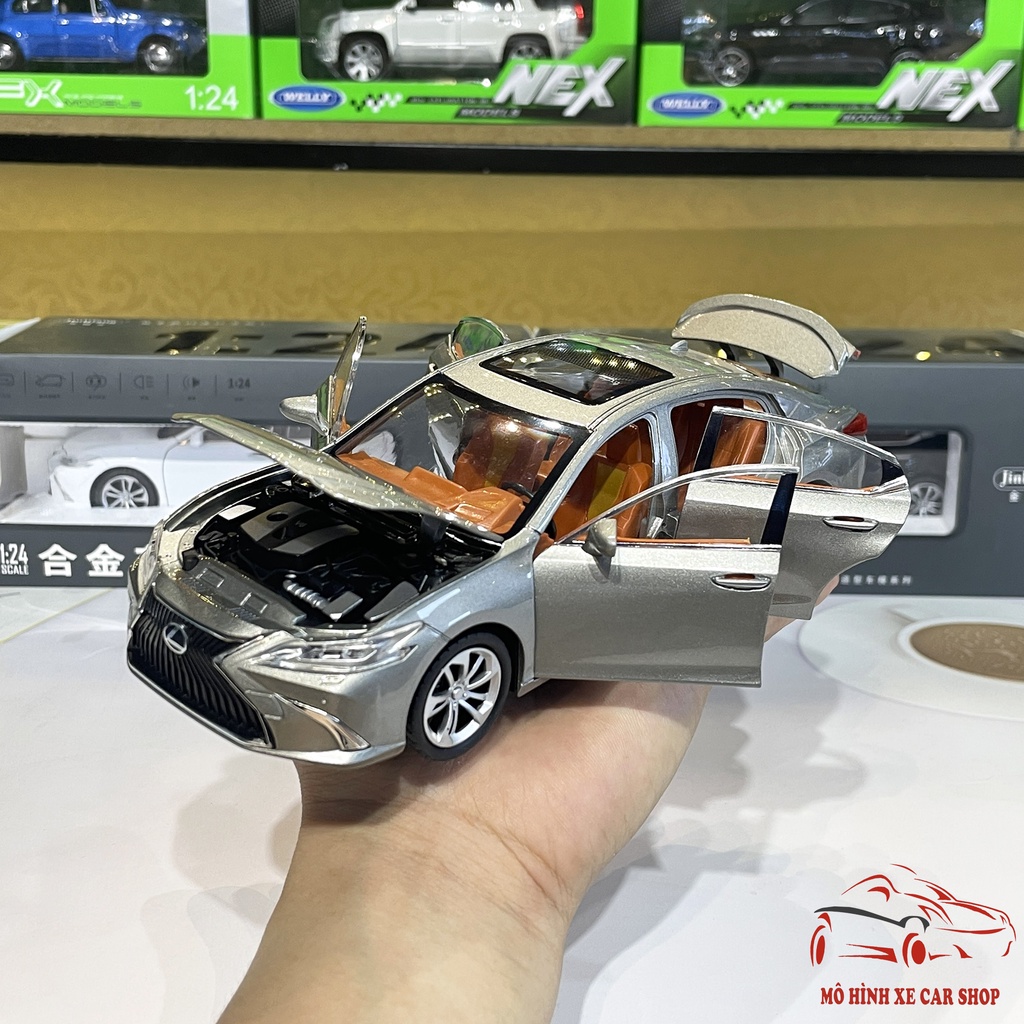 Mô hình xe bằng sắt Lexus ES 300h tỉ lệ 1:24 Carshop hãng JINLIFANG 3 màu
