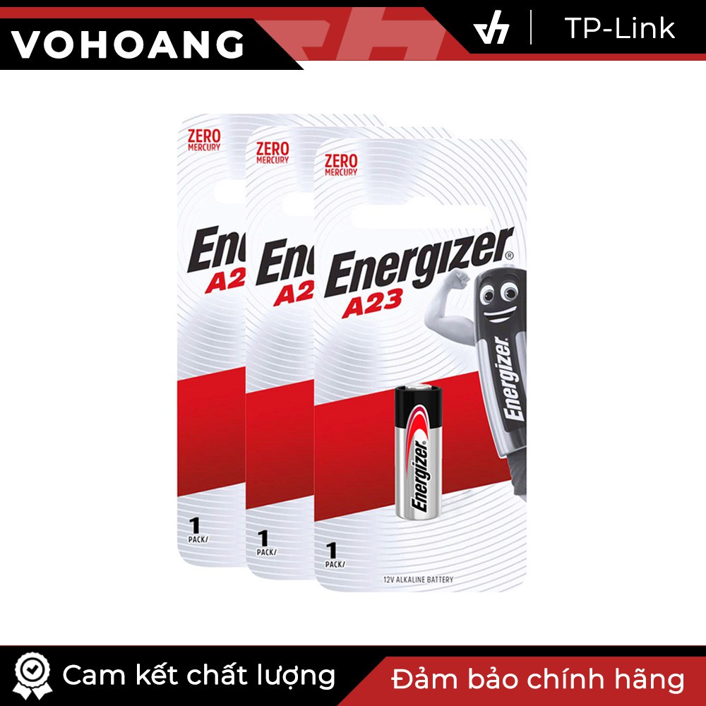 Bộ 3 Pin Energizer A23 Alkaline (Bạc)