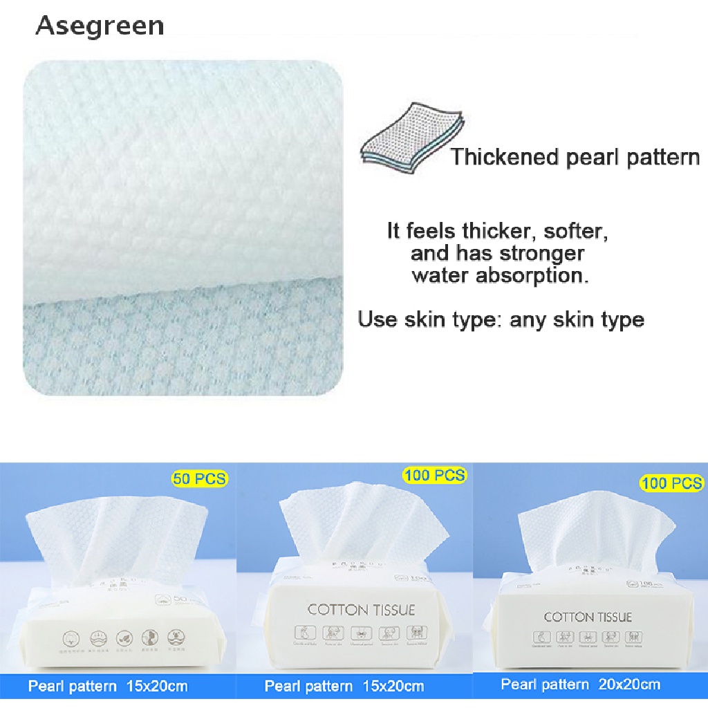 Bộ 100 Khăn Cotton Lau Mặt Dùng Một Lần Tiện Dụng