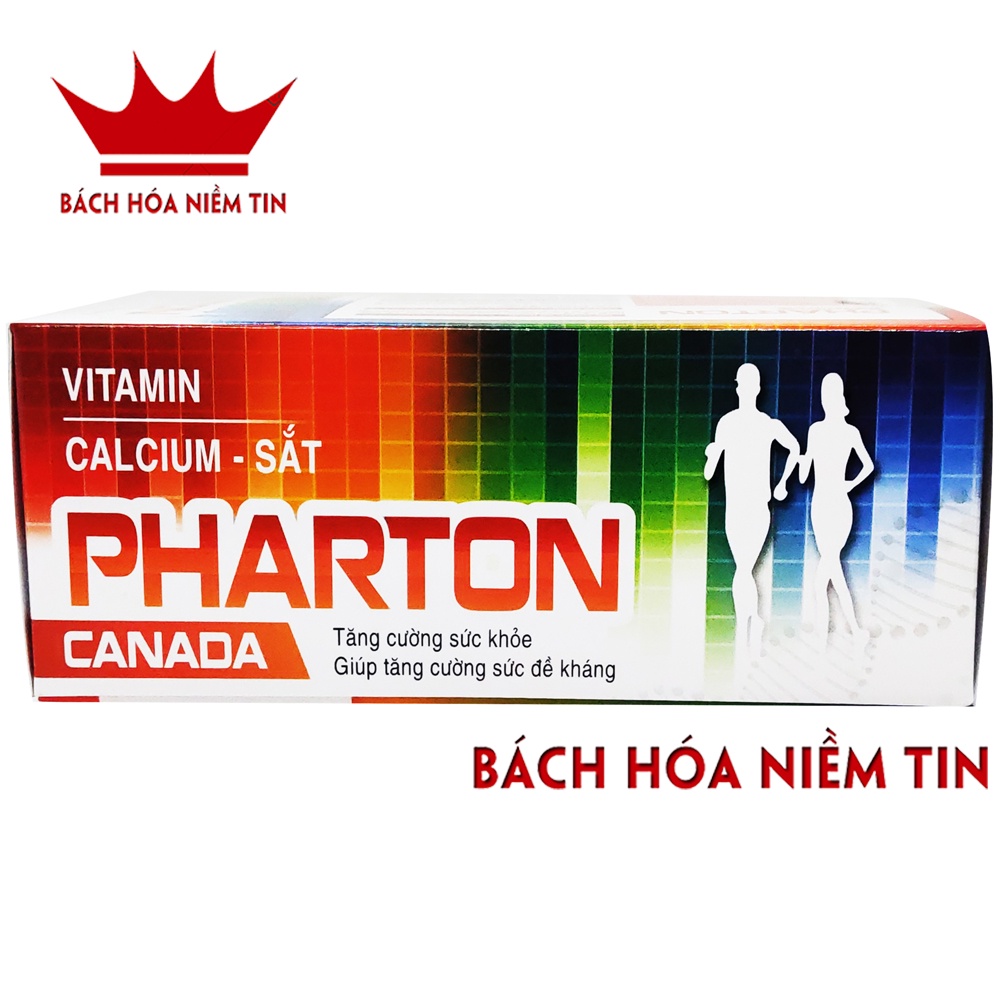 Vitamin tổng hợp Pharton - tăng sức đề kháng, giảm mệt mỏi suy nhược, bồi bổ cơ thể - Hộp 60v
