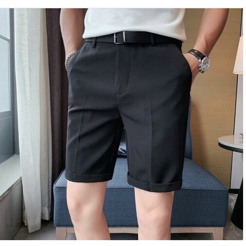 Quần Short Tây Trơn Co Dãn Hàn Quốc Fom ÔM Dáng Chuẩn Nhiều Màu Lựa Chọn