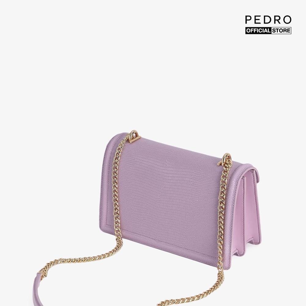 PEDRO - Túi đeo vai phom chữ nhật Lizard Effect Leather Envelope PW2-76610001-1-49