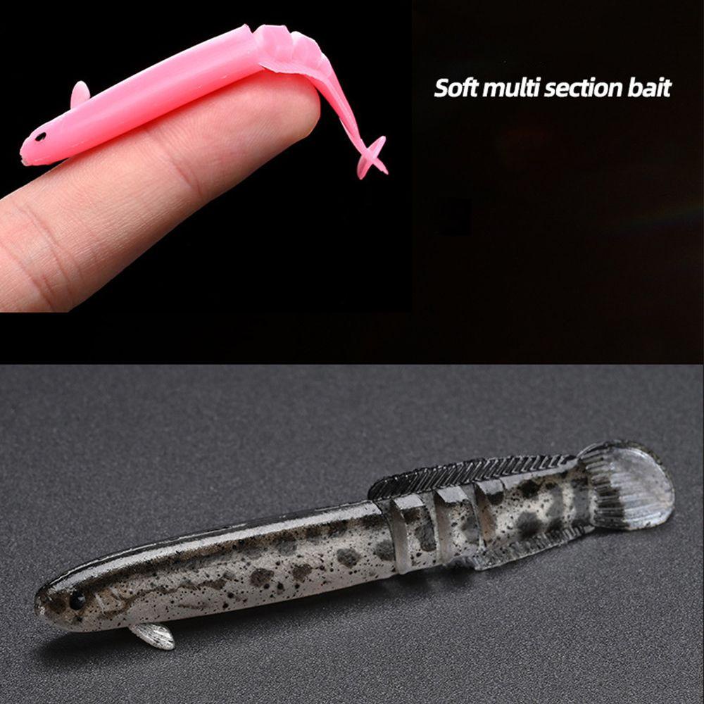 [LET] 5Pcs/Pack Durable Fishing Lure Lure Bait Soft Bait Artificial Lure Fishing Tools Soft Worm Fishing Tackle Float Wobbler Loach Shaped Floating