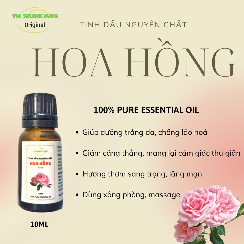 Tinh Dầu Thơm Phòng TH Skincare 10ml - 100% Thiên Nhiên Nguyên Chất