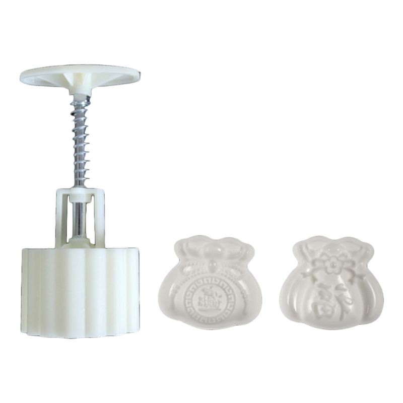 50g Moon Cake Mold 2 Lucky Bag Hand Stamps Pastry Mold