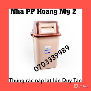Thùng rác nắp lật nhựa Duy Tân - Loại đại