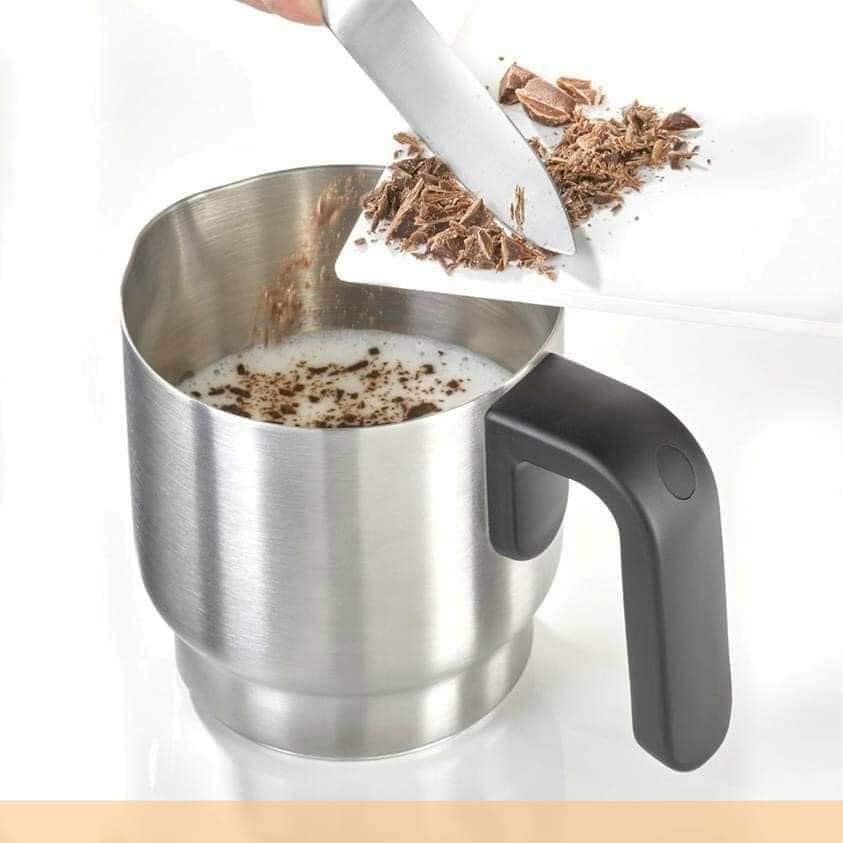 Máy Tạo Bọt Sữa Caso 1666 Crema & choco màu bạc