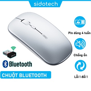 Chuột không dây Bluetooth sạc pin silent chống ồn SIDOTECH Inphic M1P sạc 1 lần dùng 4 tuần cho Laptop macbook PC Tivi thumbnail