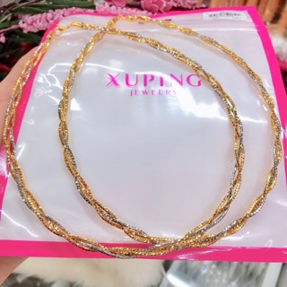Kiềng cổ dẻo dạng bính mạ vàng 18 pha bạch kim