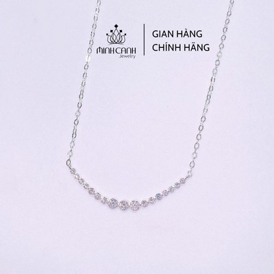 Dây Chuyền Bạc Nữ Minh Canh Jewelry Hình Dải Đá Lấp Lánh