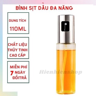 Bình xịt dầu ăn đa năng thủy tinh 110ml,Bình xịt dầu nồi chiên,Chai xịt dầu phun sương