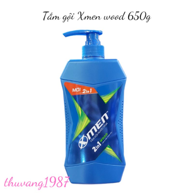 Sữa tắm gội 2in1 Xmen hương nước hoa 650g