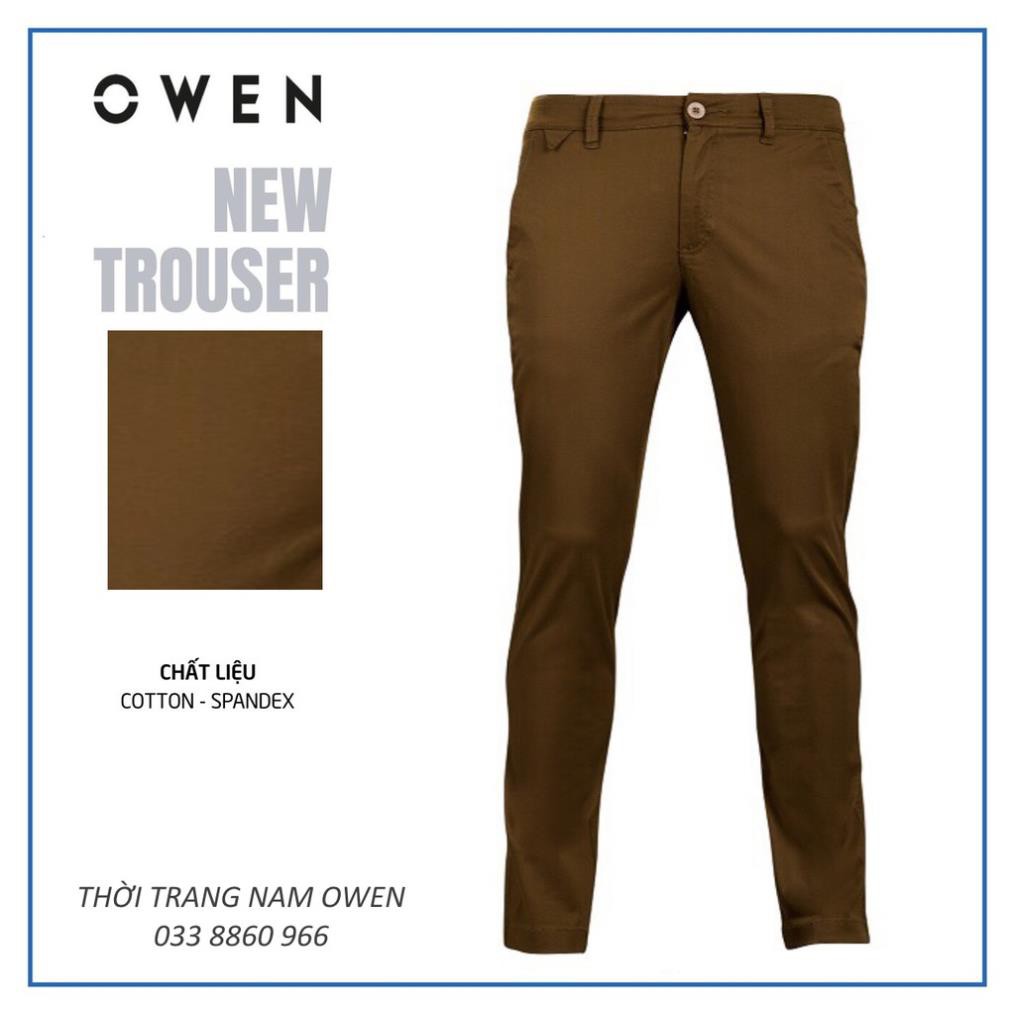 Sale Chính Hãng OWEN - Quần kaki Owen màu nâu vàng chất co dãn - Quần kaki nam 18270 hot 🌺 neww * ! % ) ྇ #